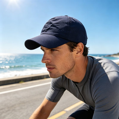 Seau à bonbons portatif, casquette de baseball respirante avec protection solaire, séchage rapide, en coton frais, taille ajustable, idéale pour les activités de plein air comme la course à pied, les pique-niques et le quotidien.