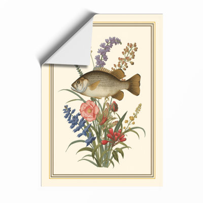 Fish And Florals Botanical - Print