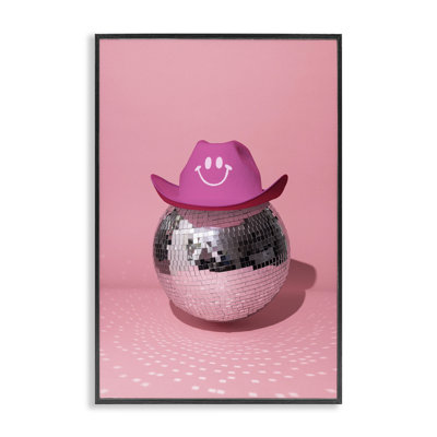 Boule disco avec chapeau de cowboy, estampe numérique par Lish Creative
