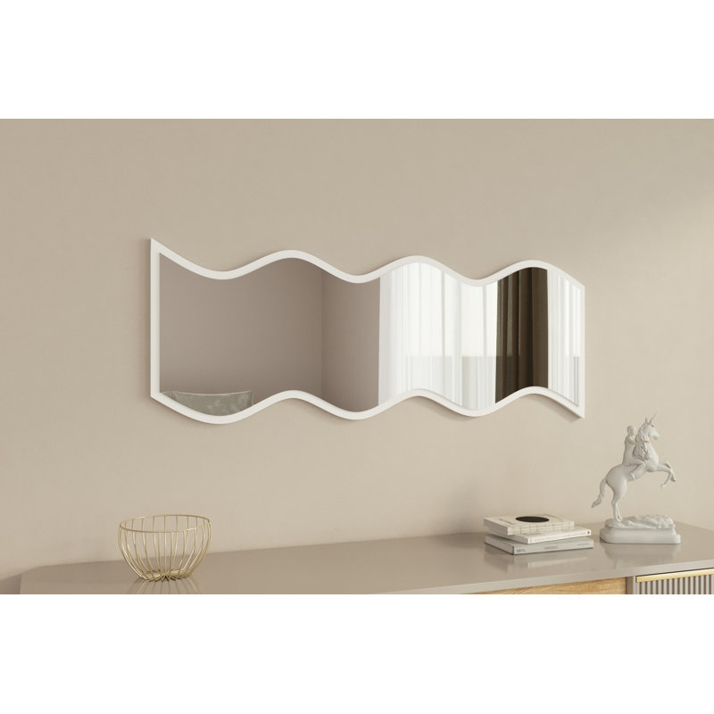 Bisou Novelty Wall Mirror, White