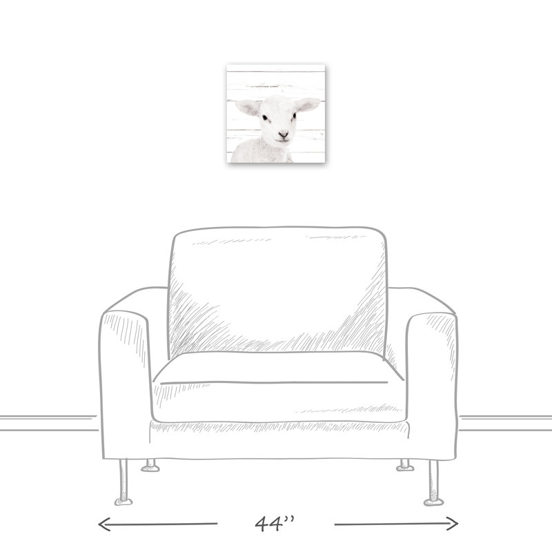 « baby agneau », art sur toile