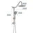 Shower System With 10" Rain Shower Head, 4 Function Adjustable Rain Dual Shower Head-90449001
