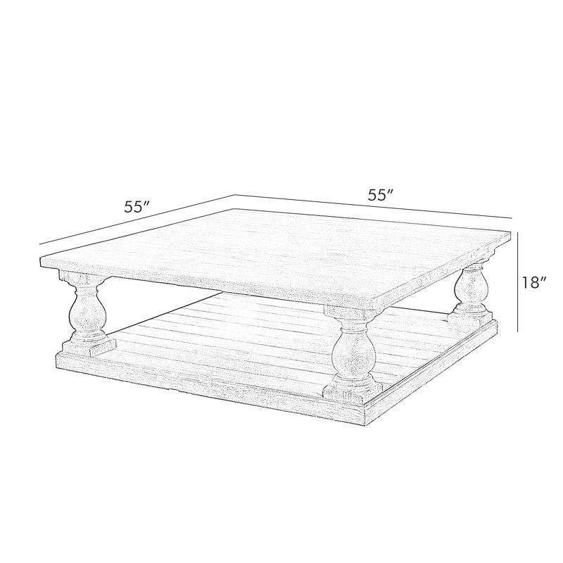 Solid Wood Coffee Table