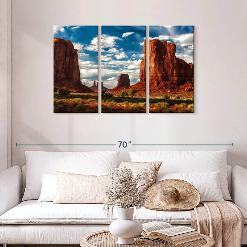 Paysage désertique d'Alvord Monument Valley, H 28 po x l 45 po