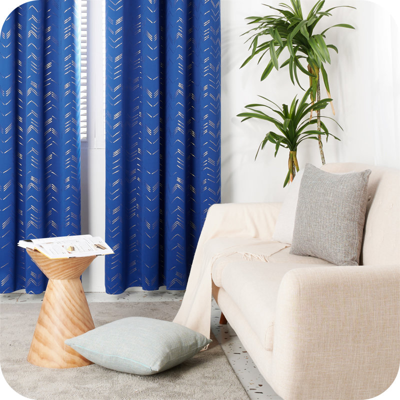 Radmil Blackout Curtain Pair, 167.64cm W x 137.16cm D
