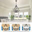 4-Light Modern Eades Diamond Shape Dining Room Pendant Light Fixture For Foyer Kitchen Island Entryway Staircase-489908950