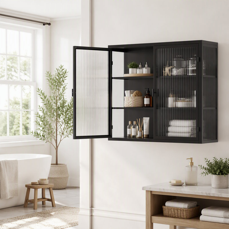 Armoire murale 27,56 po, Black