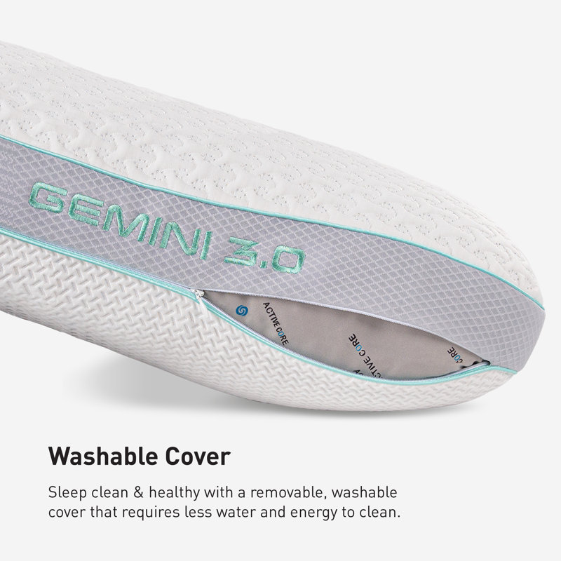 Gemini 2.0 White and Gray Cooling Performance Pillow