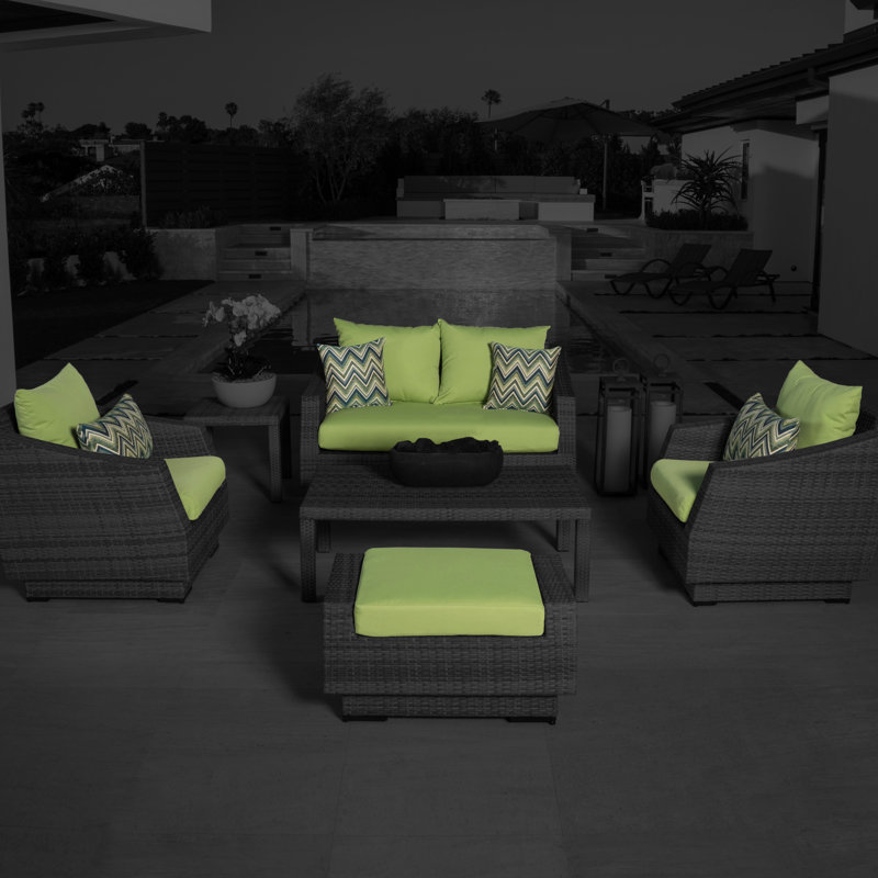 Outdoor Sunbrella Cushion Cover, Gingko Green Sunbrella®