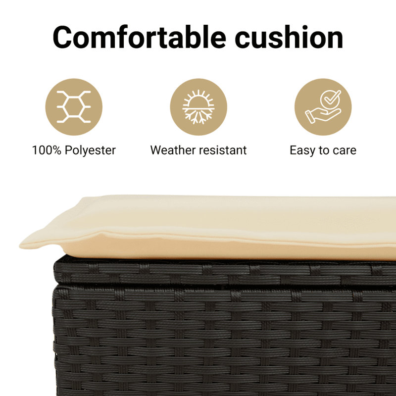 Ensemble de canapé modulaire en rotin PE 6 pièces Vidaxl