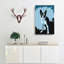 Boston Terrier Dog In Abstract - Wrapped Canvas Print-55315127
