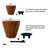 2-Pack 10 In Wood Plastic Self-Watering Planter Pot-1187099752