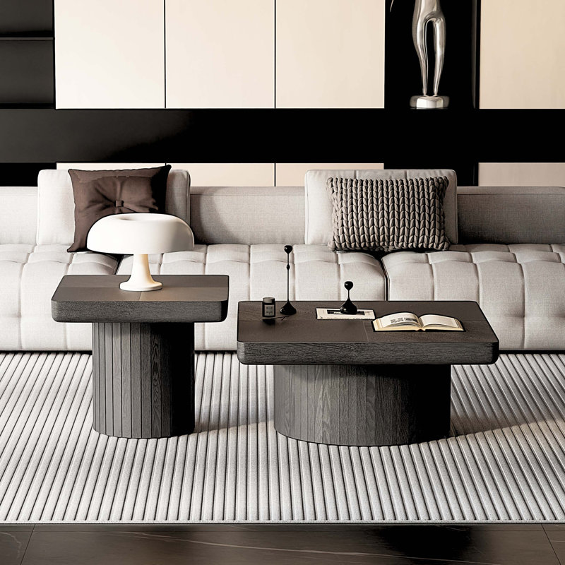 Ensemble de tables basses Modern Modern, Noir