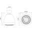 3.63" Multi Function Fixed Shower Head-1358282035