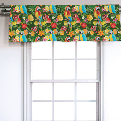 Sateen Ruffled Window Valance
