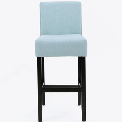 Élégant tabouret de bar en tissu de 30 pouces avec structure en bois massif, ensemble de 2, pour les cuisines modernes et traditionnelles