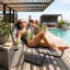 100cm Long Single Chaise-98108345