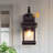 1 - Light 14"H Oil Rubbed Bronze Iron Tempered Glass Outdoor Wall Lantern with Dusk to Dawn and Motion Sensor-1226300457
