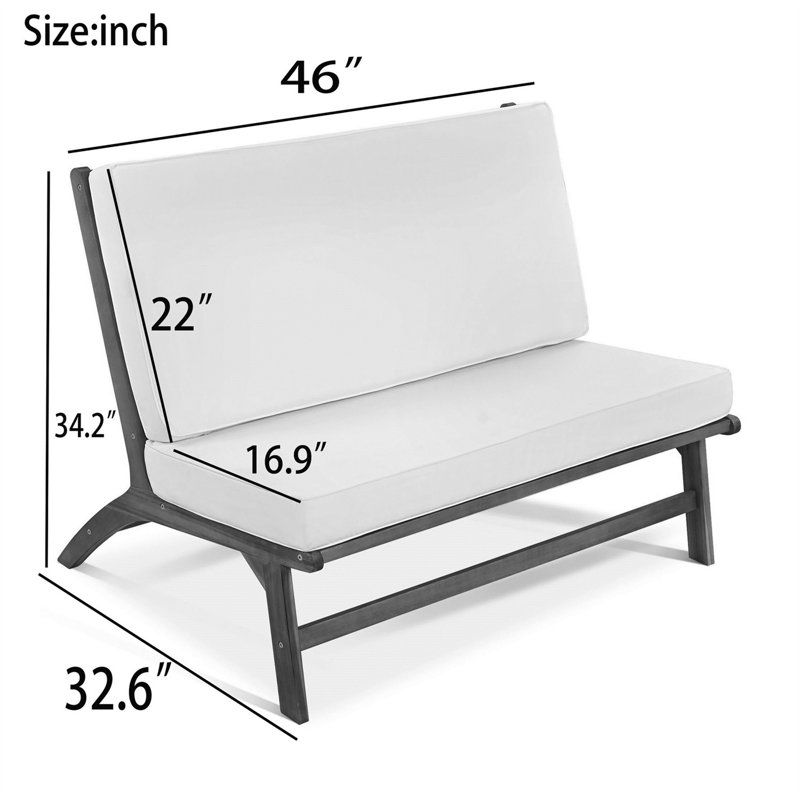 4 - Person Patio Conversation Set, Black