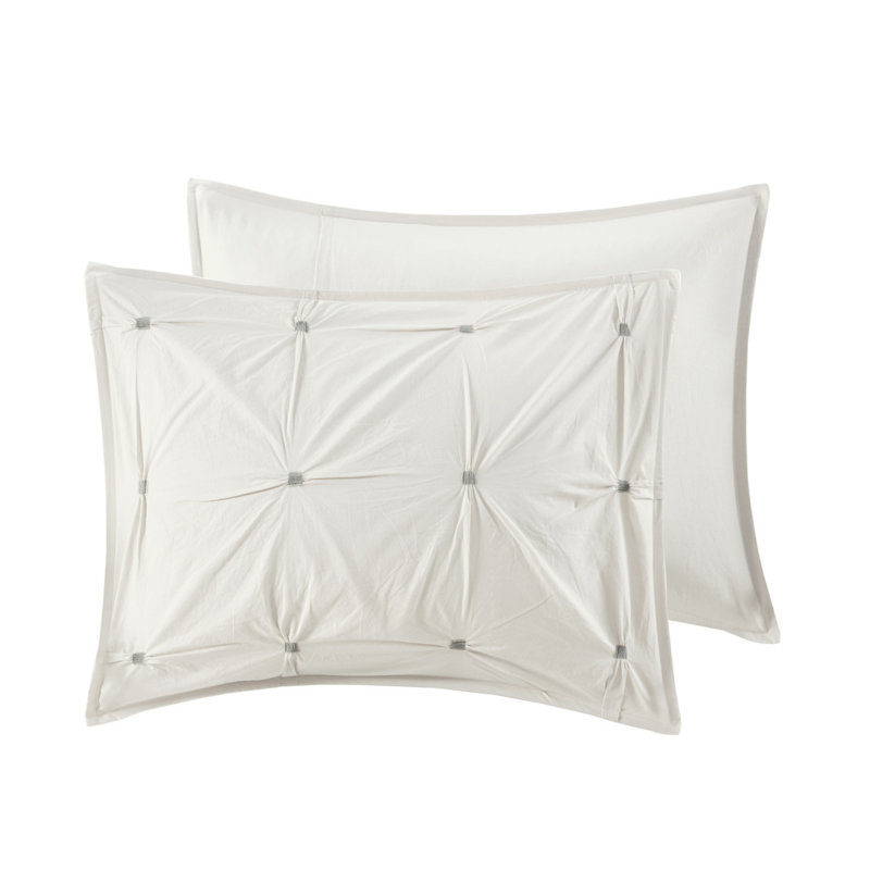 Modern Elastic Embroidered Cotton Bedding Set, Full/queen