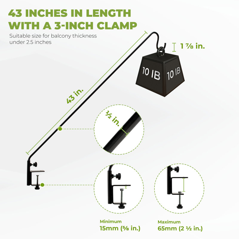 Paityn Railing hook for Bird Feeder Pole