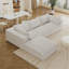 Canapé Boneless Cloud, tissu en velours côtelé, sièges profonds, conception à deux couches, coussin amovible-1309138873-1337711971-1337711969