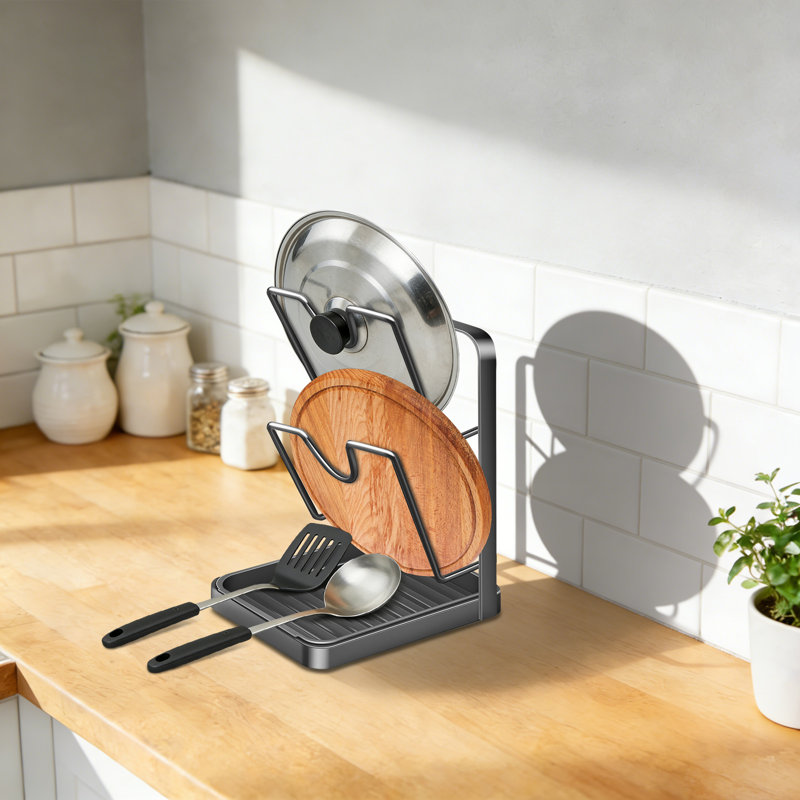 Support de rangement pour couvercle de casserole de cuisine, support pour couvercle de casserole, support multifonctionnel