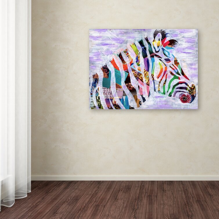 Purple Zebra Digital Art by Stamp City - Fine Art America