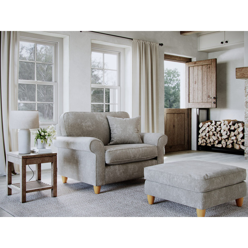 Clarkfield Upholstered Armchair, Beige