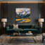 USA State Montana Grey Canvas Wall Art-2118120325