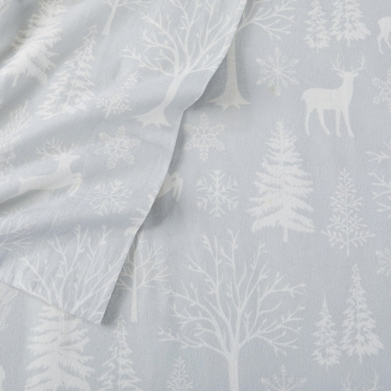 Zenas 100% Cotton Flannel Sheet Set, Queen