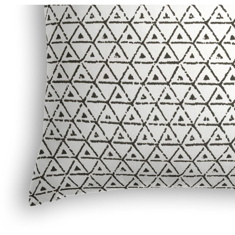 Square Pillow Cover & Insert, 24" x 24", Beige/White