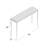 Chalanda 42'' Glass Top Console Table
