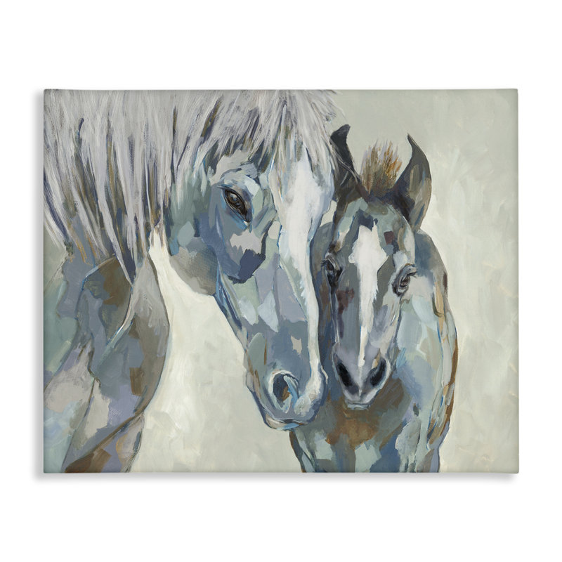 «Gray Grey & Foal» par Jacob Q, H 36 po x l 48 po