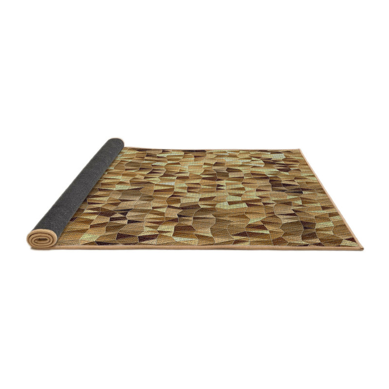 Tapis brun Power Loom, Carré 8 pi