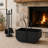 Modern 3‑Piece Fireplace Accessory Set with Log Rack, Firewood Storage Bucket and Complete Fireplace Tools for Home Hearth-1374429488