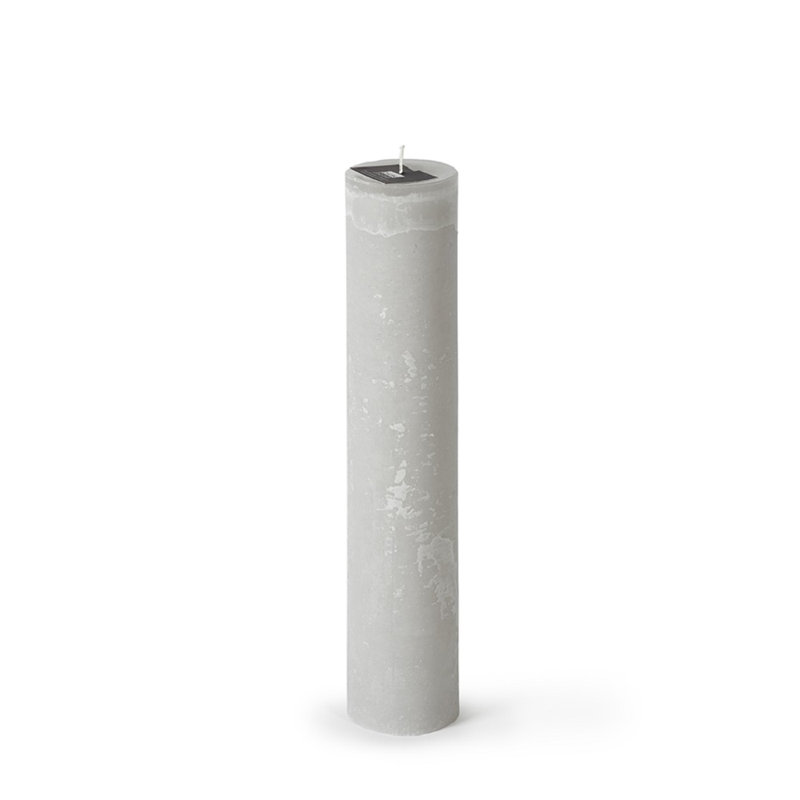 Bougie cylindrique sans parfum, H 13,75 po x l 2,75 po x P 2,75 po, Lin