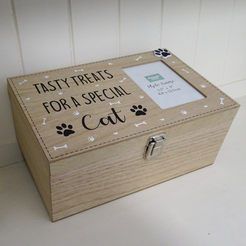 Special Cat Treat Box With Photo Frame Curtis Decorative Box