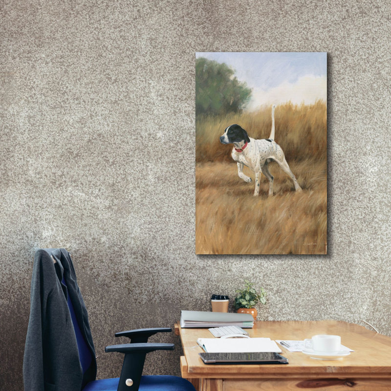 «Hunting Dog 2» par James Wiens, art mural sur toile, H 40 po x l 26 po