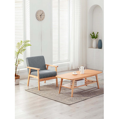 Ensemble de table basse et de chaises style sud-ouest espresso