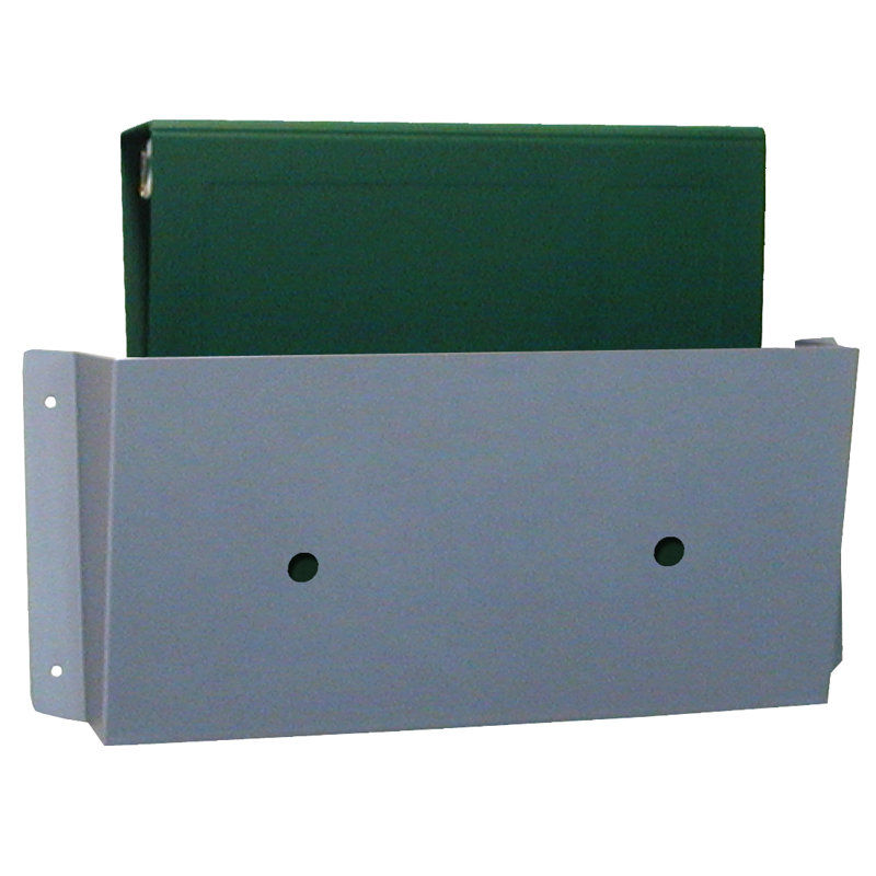Metal Wall File Pockets, 7" H x 14" W, Aluminum