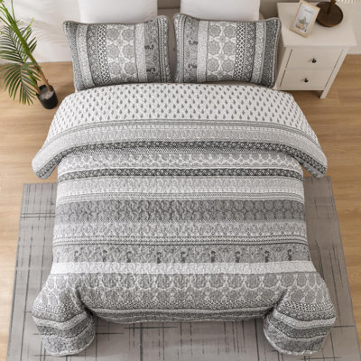 3 Pieces Boho Lightweight All-Season Quilt Set