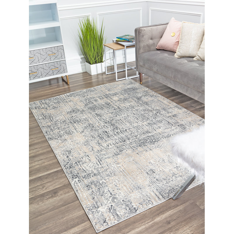 Tapis fumée Elliana, Rectangle 8 pi x 10 pi