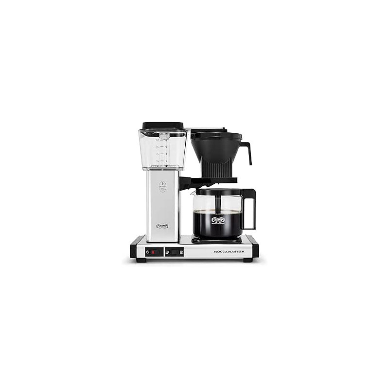 Technivorm Moccamaster 53948 KBGV Select 10-Cup Coffee Maker, Matte Black, Polished Silver