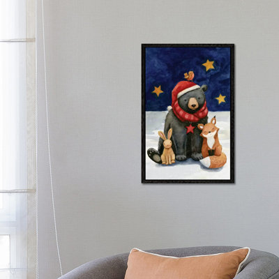 Black Bears Buds 1 Piece Painting on Canvas