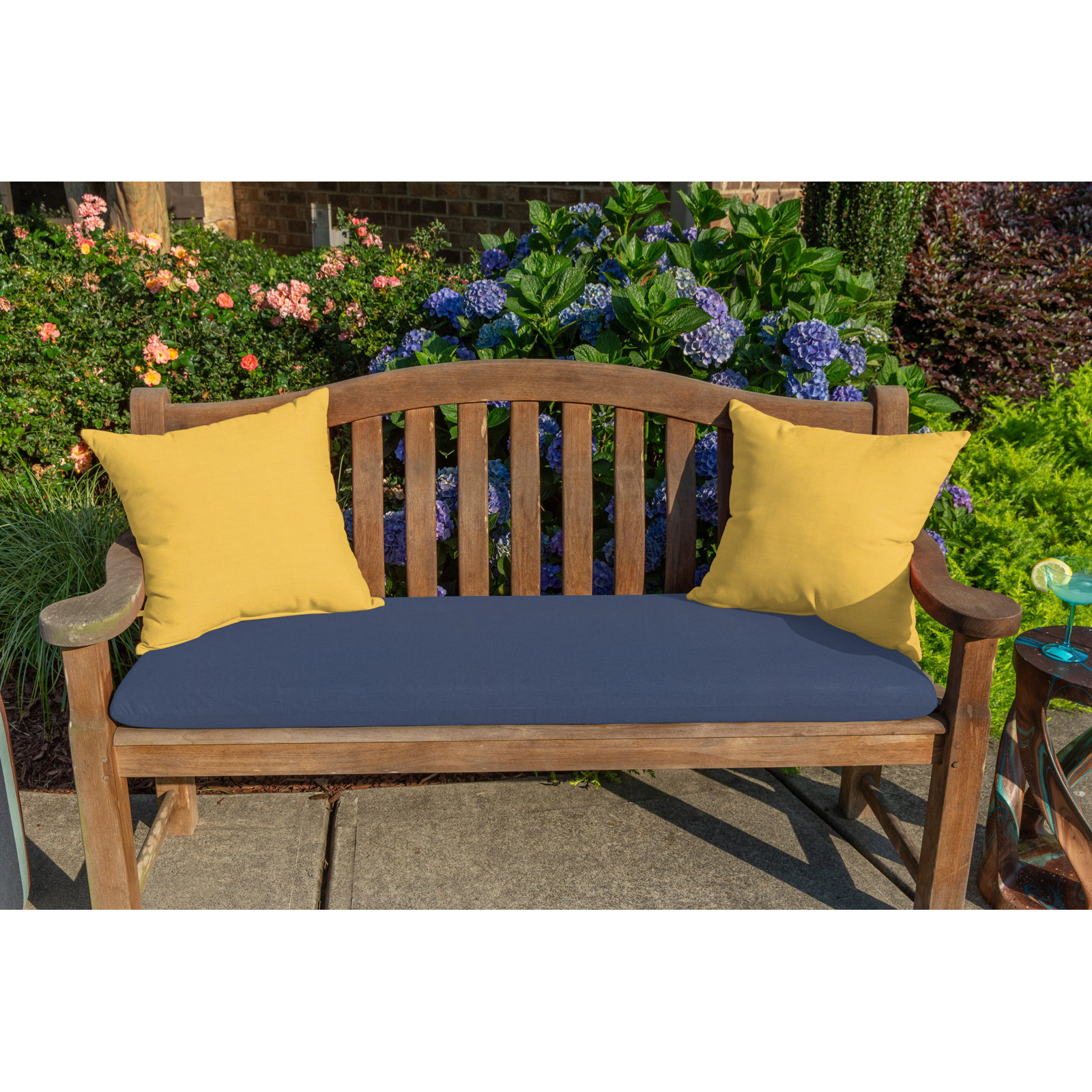 Sunbrella® Throw Pillow, 18"H x 18"W, Spectrum Daffodil Sunbrella®