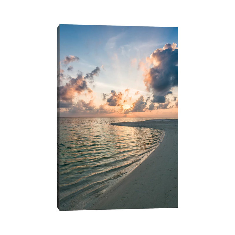 Sunset At The Beach by Jan Becke - Wrapped Canvas Gallery-Wrapped Canvas Giclée, 30.48cm H x 20.32cm W
