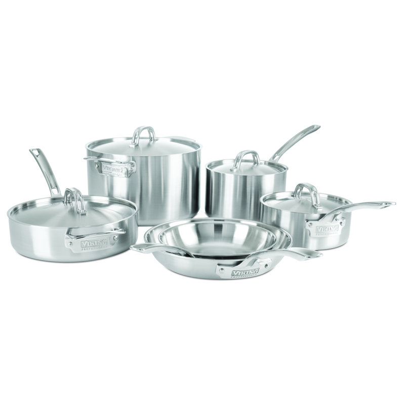 Viking Professional 5-Ply Stainless Steel 10-Piece Cookware Set