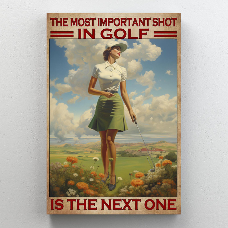 Le coup le plus important au golf, H 14 po x l 11 po x P 1,25 po