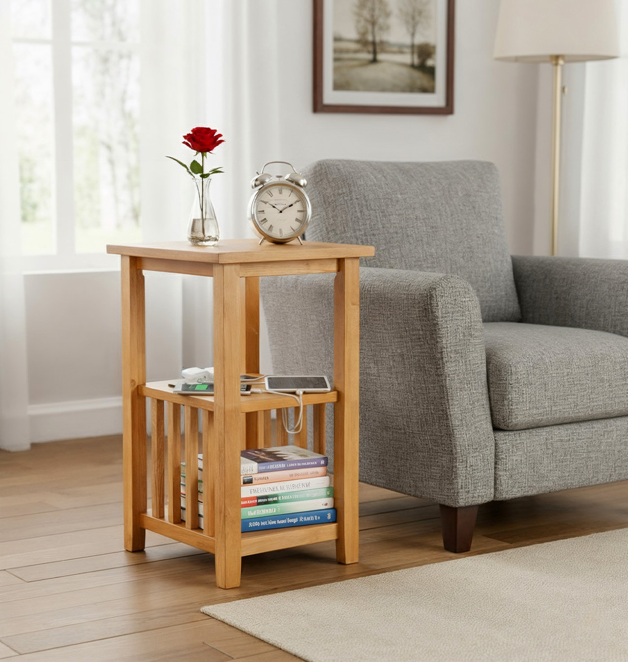 17 Stories Aston Magazine Table With Power Sockets | Wayfair.co.uk